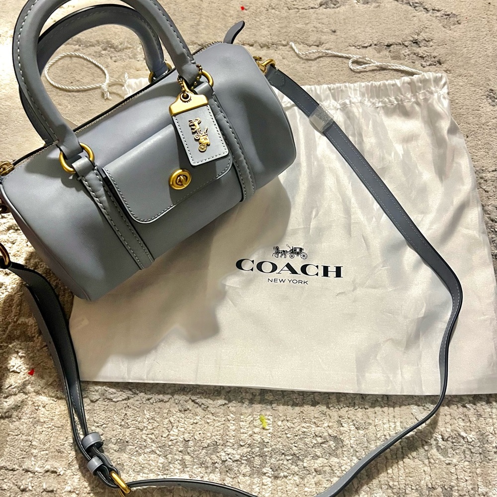 NWT Coach Light Blue Satchel